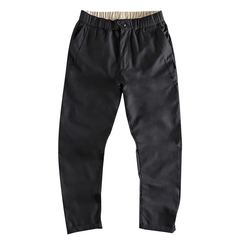 

fabric Natural draping water washed casual pants men's Micro loose trend spring and summer new versatile work youth Harlan pants
