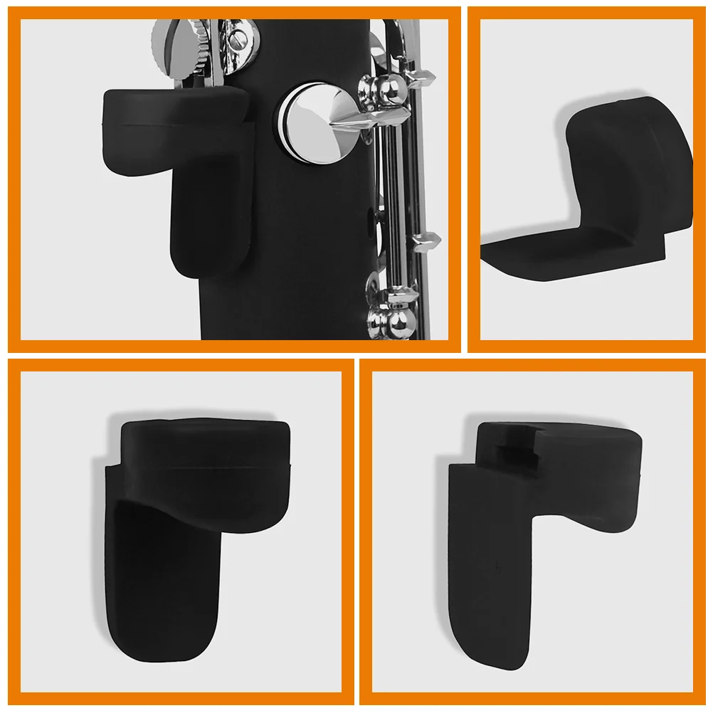 Clarinet Finger Supports Silicone Clarinet Finger Rests Round Color Handle Thumb Pad Instrument Accessories