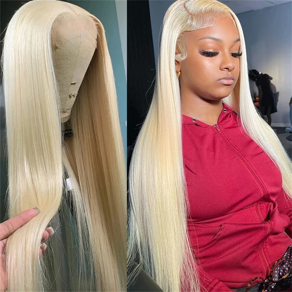 

HD Transparent 613 Blonde Straight 13x4 13x6 Lace Front Human Hair Wigs For Women Glueless Brazilian Lace Frontal Wig PrePlucked