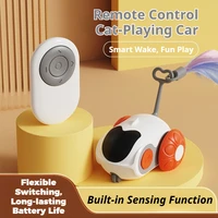 Electric pet Car Toy Remote Control Sports Self Entertainment Toy for Cats Dogs Interactive Playing Kitten Training Pet Supplies 1