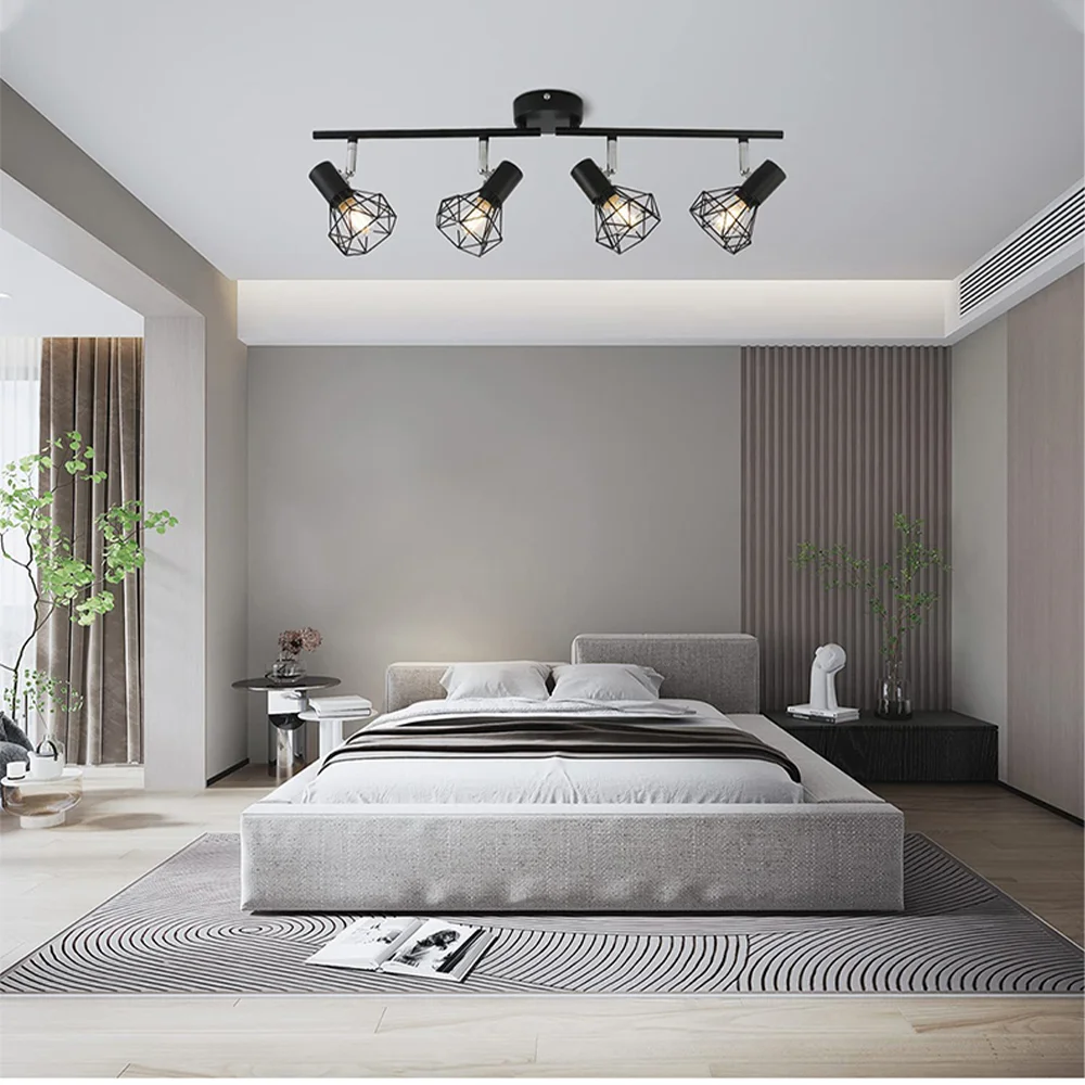 Foldable Led Track Lights Surface Mounted Spotlights Adjustable Angle Track Lighting Spot Lights for Home Kitchen Store 5