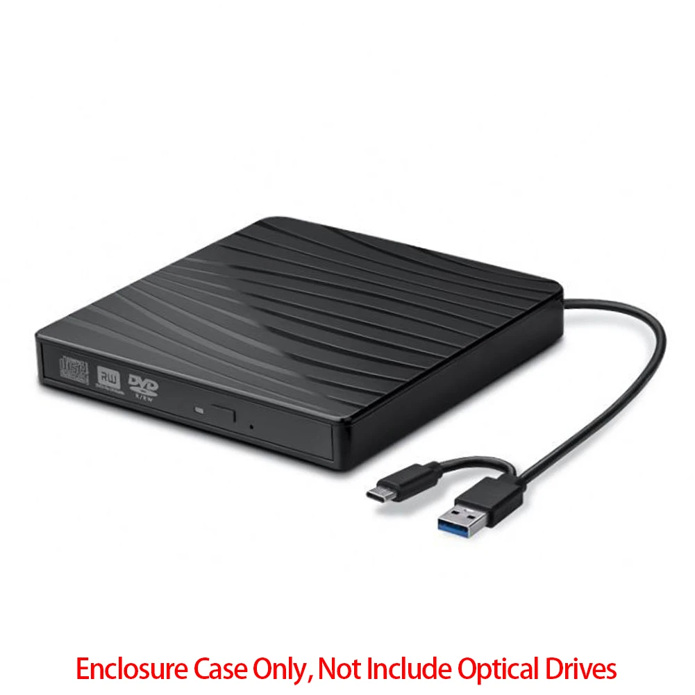 드라이브 외장 케이스 USB 3.0, C타입, 듀얼 헤드 전원 코드, 드라이브 인클로저, 미끄럼 방지 매트, 넷북 하드 디스크 플레이어용 휴대용