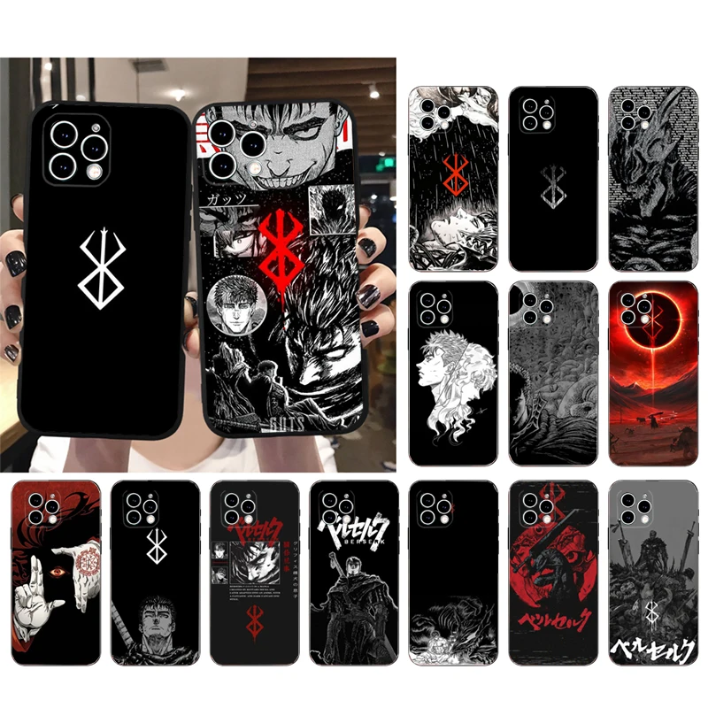 

Berserk Guts Phone Case For iphone 15 14 Pro Max 13 12 11 Pro Max XSMax XR 12 13 mini 14 Plus
