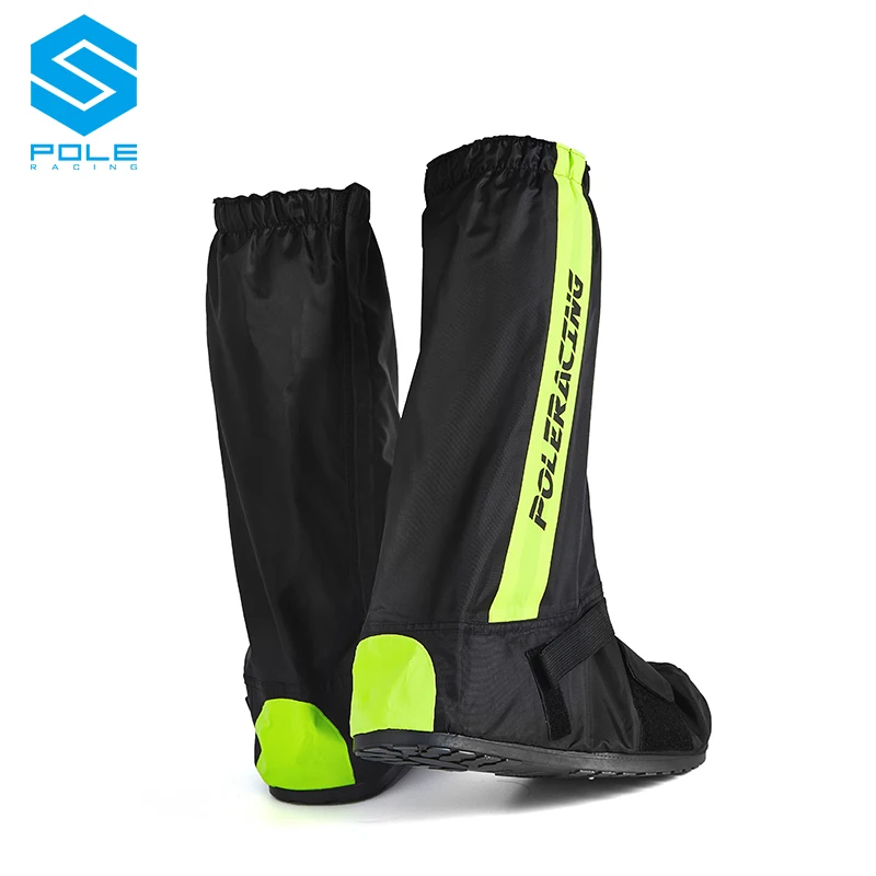 POLE Motorcycle Rain Boots Covers Rainproof Anti-Slip Reusable Boots Shoes Pants Cover Waterproof High Tube Rain Snow Boot Cover