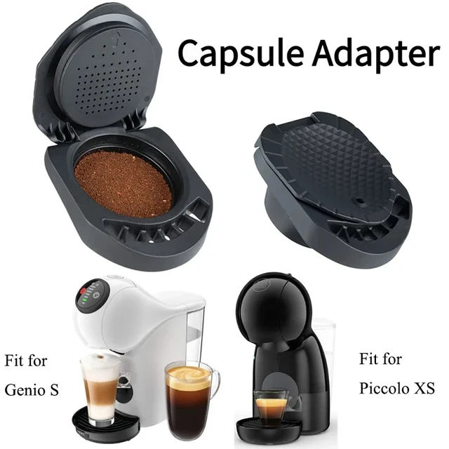 ICafilas-adaptador para máquina Dolce Gusto PICCOLO XS/Genio S, cápsula  reutilizable, rellenable, café Expreso