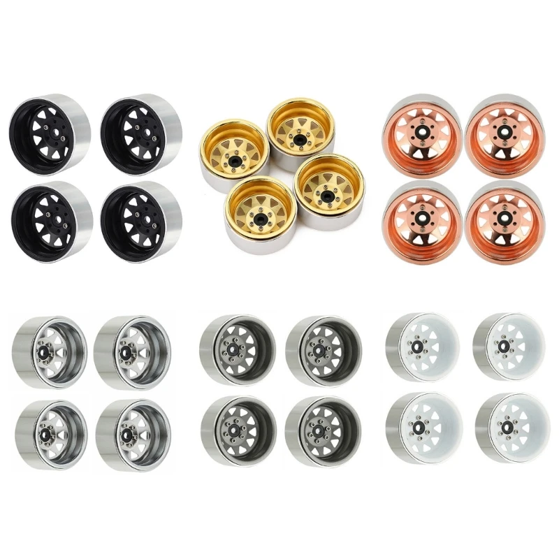 

5 Slots 1.9inch Beadlock Wheel Hub Remote Control Crawler Accessories for 1/10 Remote Control Vehicle