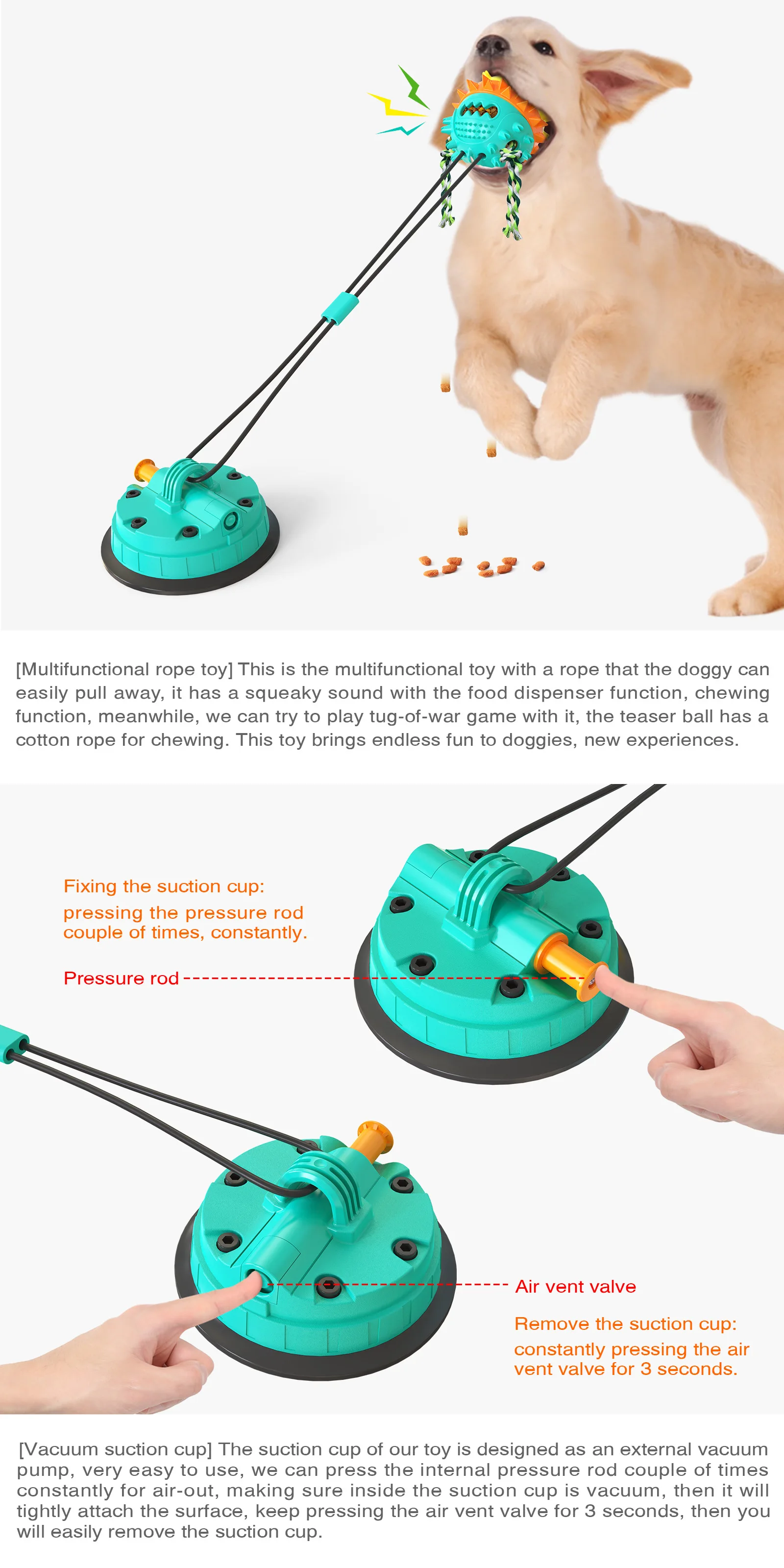 Dog Toy Spiky Ball Inside Dog Toys Interactive Strong Self Playing
