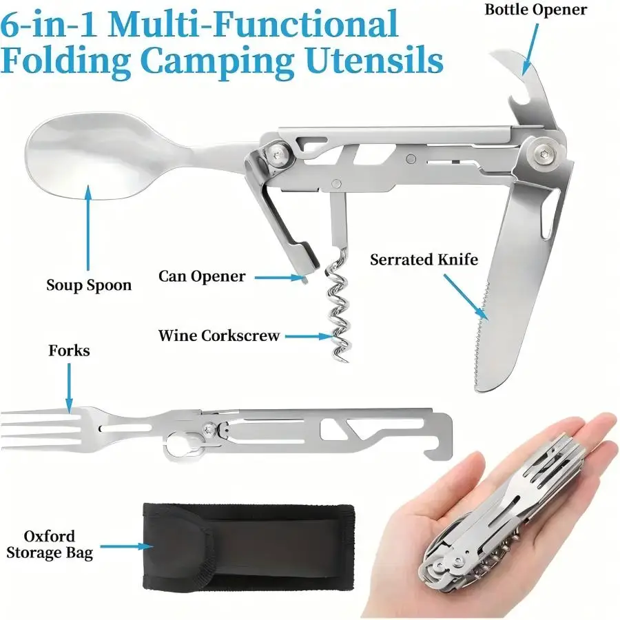 6-in-1 Camping Cutlery Set 3