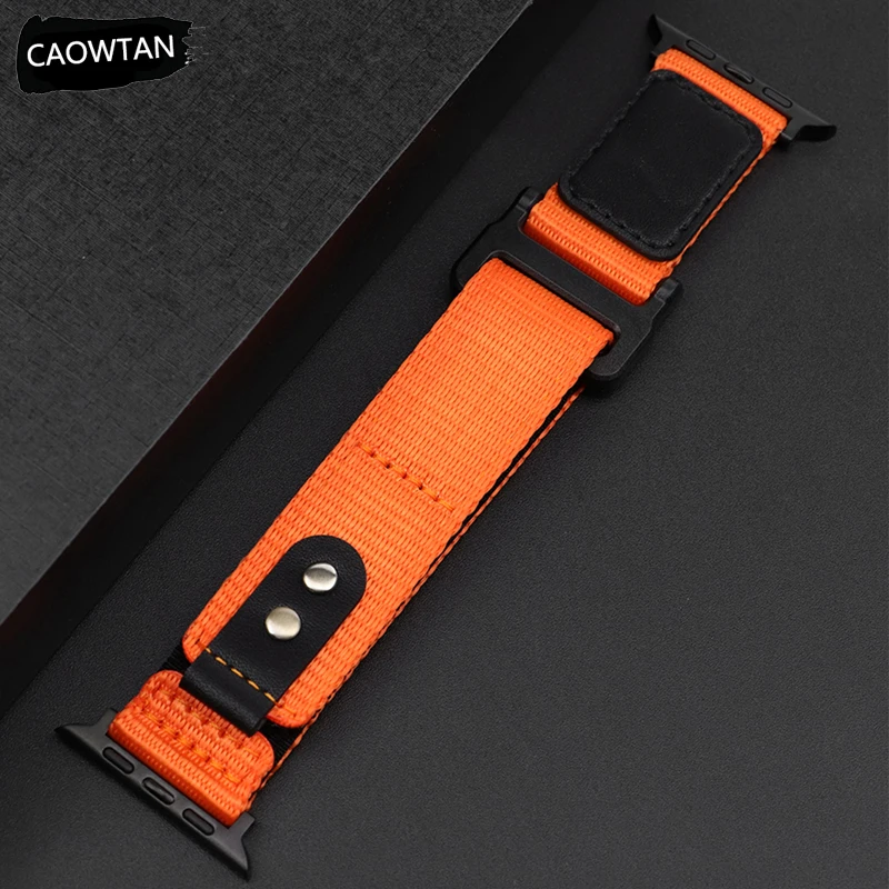 

Sport Nylon Strap for Apple Watch Ultra Band 49MM 44mm 45mm 41mm 40mm 42mm Outdoors Correas Bracelet IWatch Series 8 7 6 SE 5 4