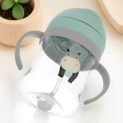  빨대컵, 흘림 방지 용 빨대컵, 손잡이가 있는 가벼운 훈련용 물병, 어린이 안전용