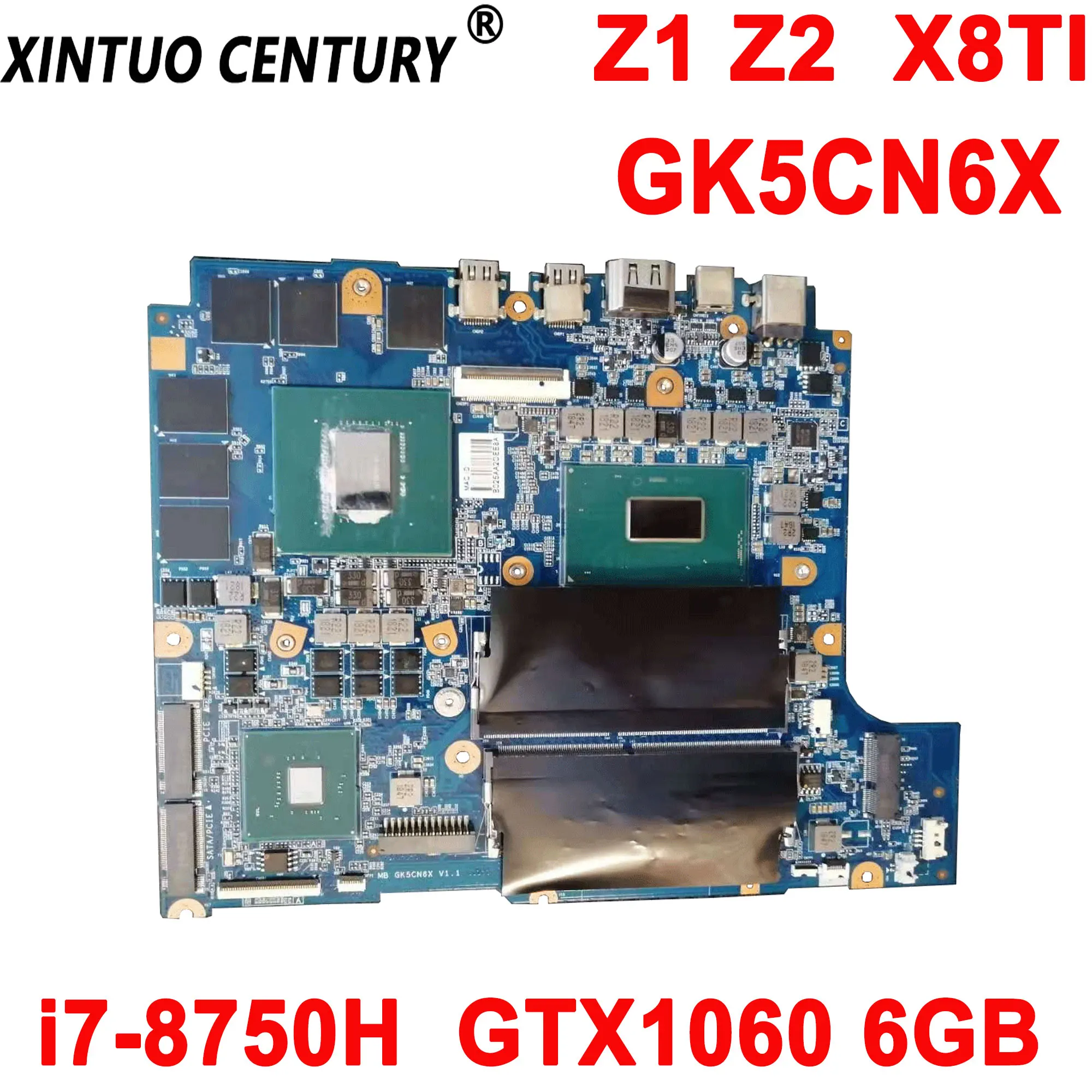 

GK5CN6X для механической революции, Deep Sea Ghost Z1 Z2 Deep Sea Titan X8TI, игровая материнская плата для ноутбука с искусственной кожей GTX1060 6 ГБ