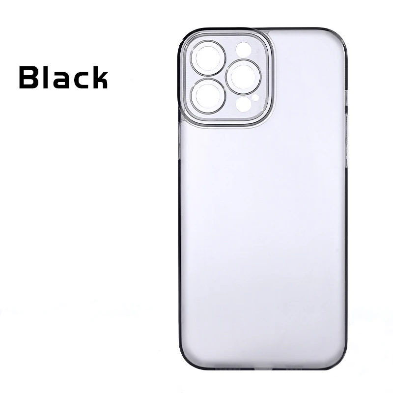 Shockproof Frosted Case For iPhone 13/Pro/Pro Max Luxury Transparent Silicone Bumper Clear Hard Anti-fingerprint PC Cover iphone 11 phone case