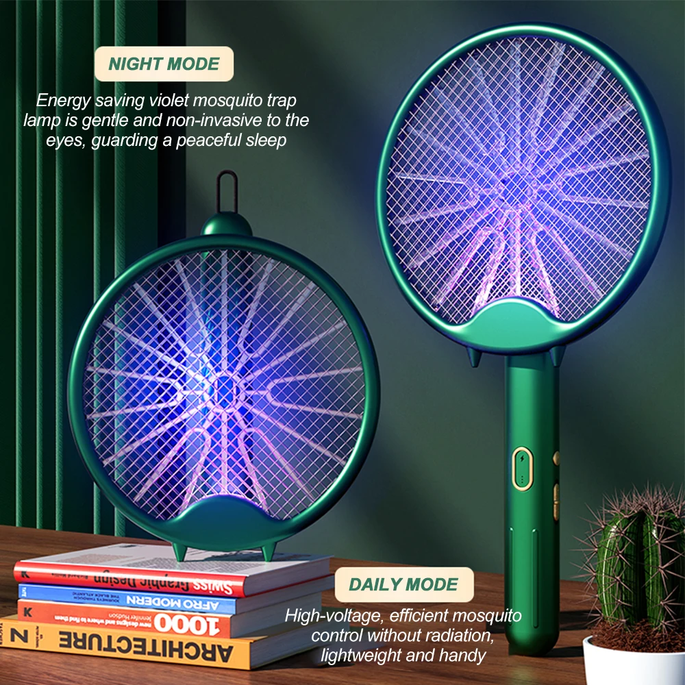Electric Mosquito Racket USB Rechargeable fly swatter Mosquito Killer