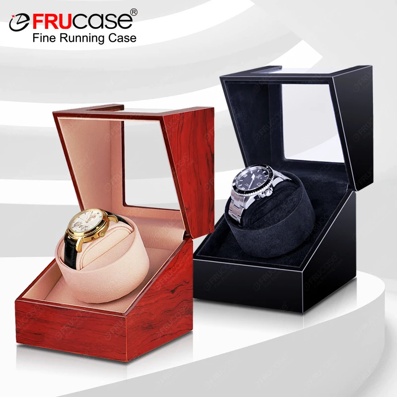 FRUCASE Wooden Watch Winder Automatic Watches Watch Box Automatic Winder USB Cable / Battery Option watch winder