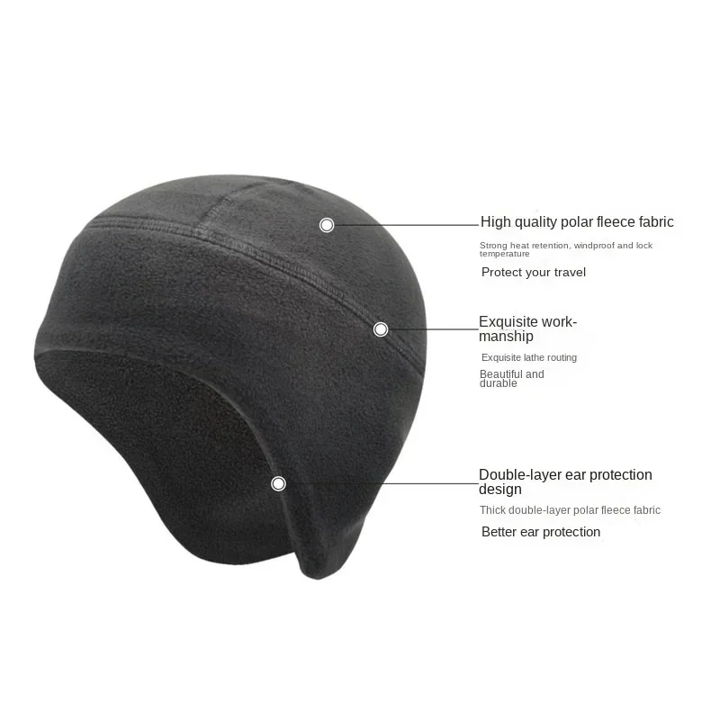 Sports Caps Winter Thermal Running Soft Stretch Fitness Warm Ear Cover Snowboard Hiking Cycling Ski Windproof Cap Men Women