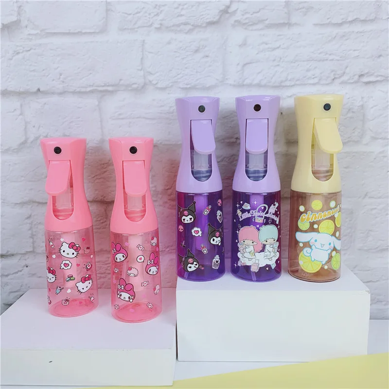 Kawaii Sanrio Spray Bottle 200ml Hello Kitty Kuromi My Melody Cute Large Capacity High Pressure Continuous Hydration Sprayer