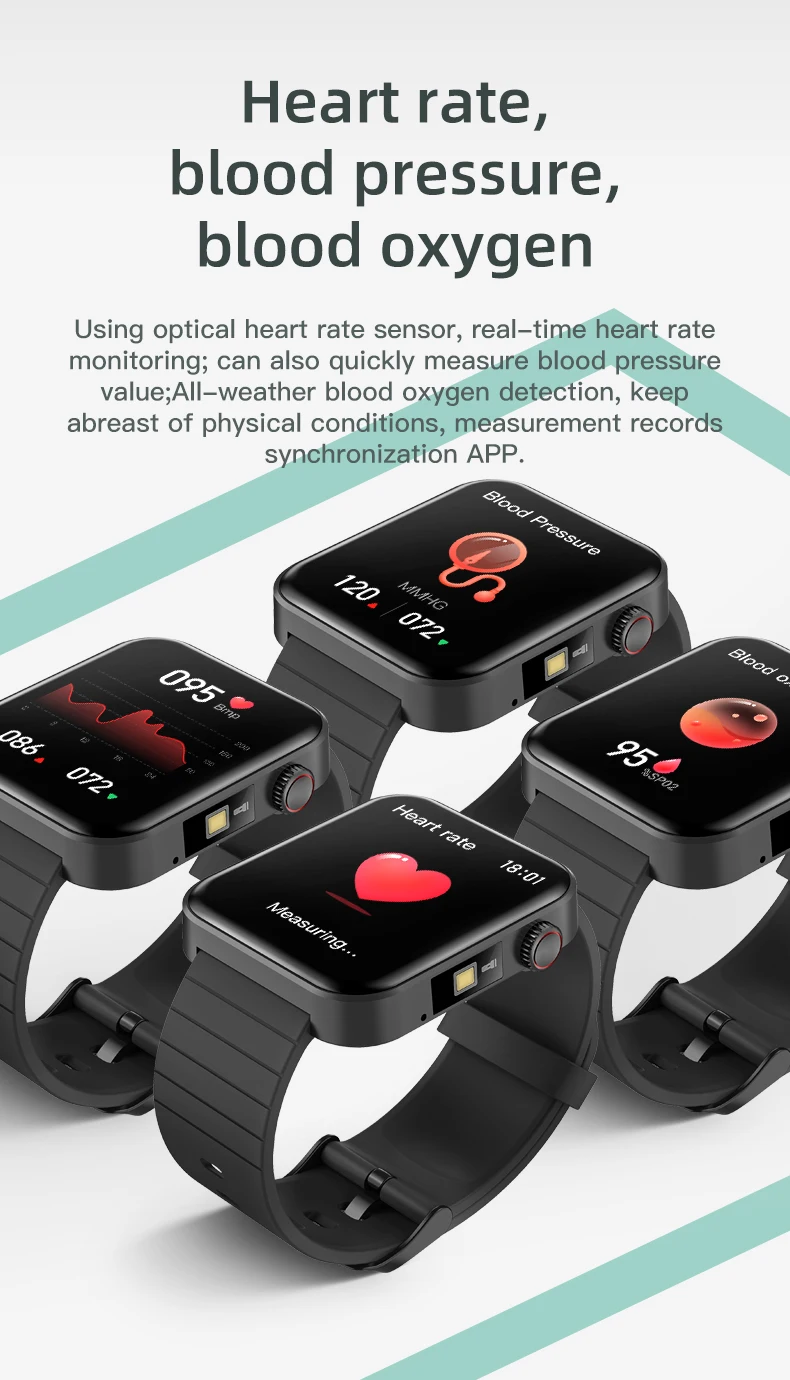 T68 Mens Smart Watches Body Temperature Heart Rate Monitor SPO2 Blutooth Call Flashlight Sports Watch Clock Gift for Men Women