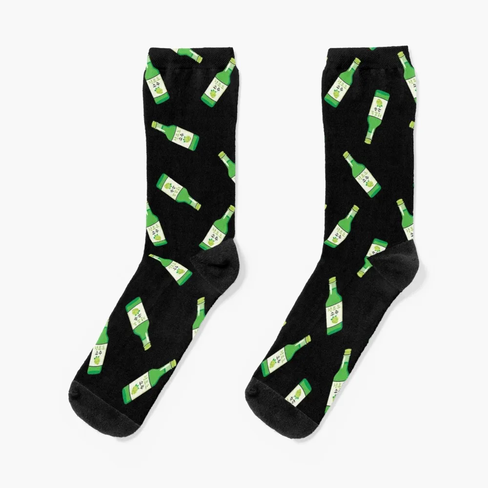 

Green Grape Soju Please in Korean - Cute soju lover Socks Anti-Slip Socks Man Socks For Men Set Thermal Socks Men