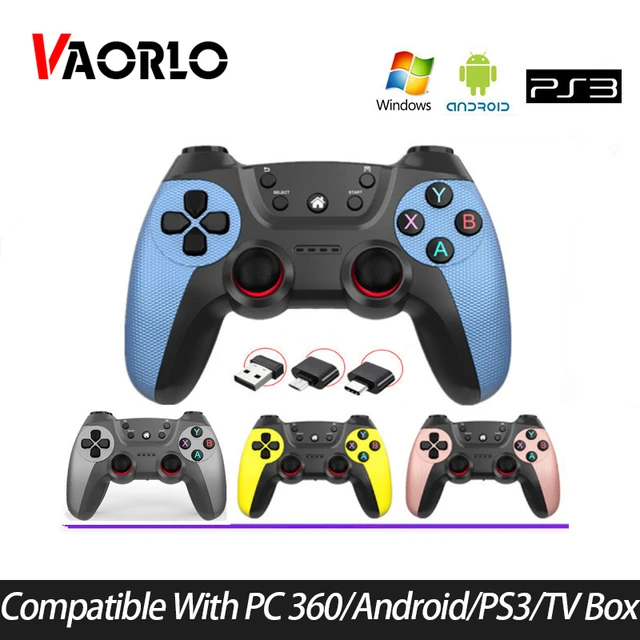 Mando inalámbrico doble para caja de juegos Linux/Android, Joystick para PC,  Smart TV Box, 2,4G - AliExpress