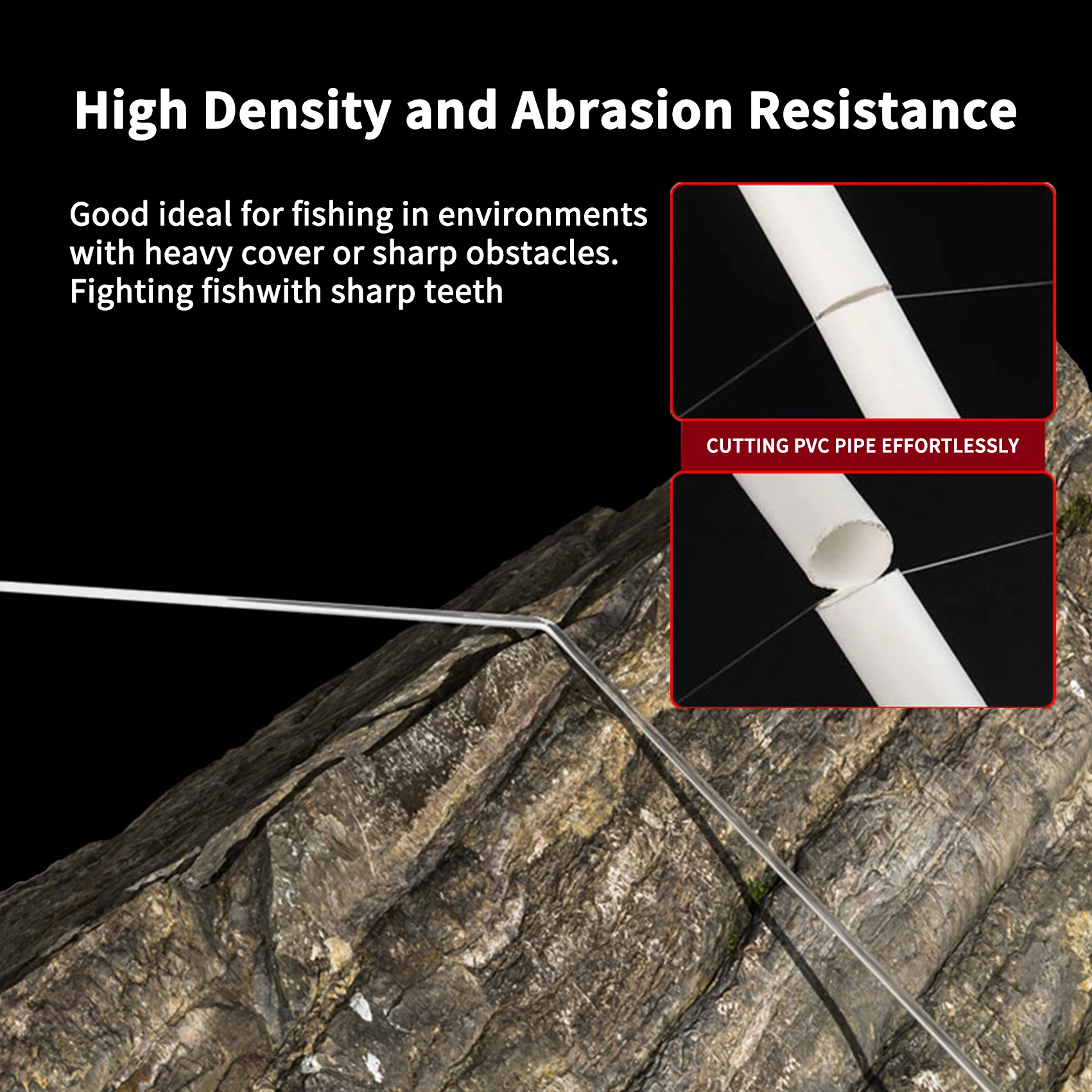Fluorocarbon Fishing Line Fishing Tackle Leader With Ball Bearing Swivel And Snap Fishing connector 20lb-80lb 6/12PCS Aventik