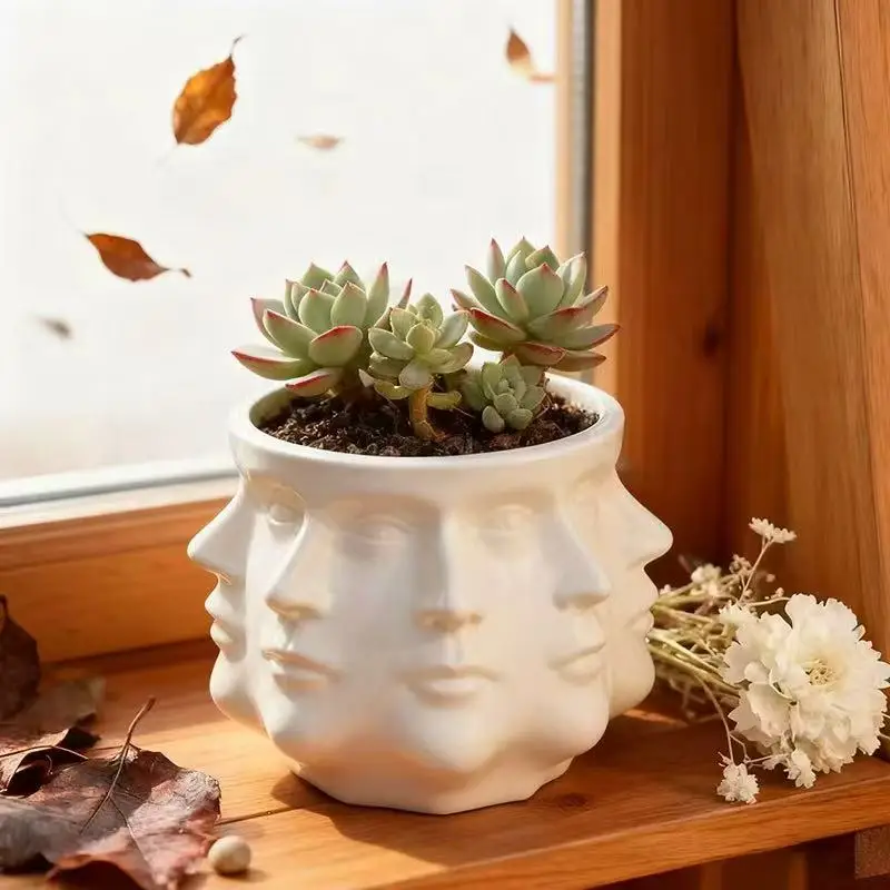 Versatile Artistic Flower Pot for Indoor and Outdoor Decor