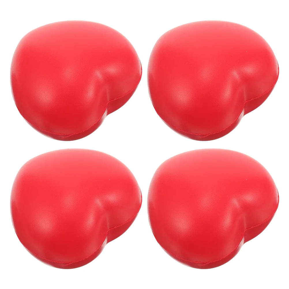 

4xRehabilitation Training Ball Heart Shaped Hand Exerciser Professional Grip Ball Trainer Small Stress Ball Finger Exercise Ball