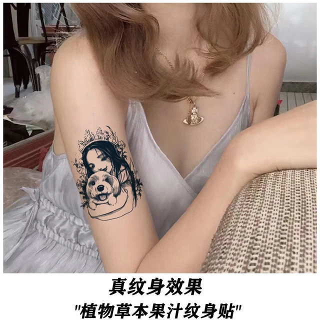 Tatuagem temporária à prova dwaterproof água adesivos de bloqueio do  coração anjo bonito bruxa cruz suco tatuagem adesivos na moda legal falsa  tatuagem para mulher - AliExpress