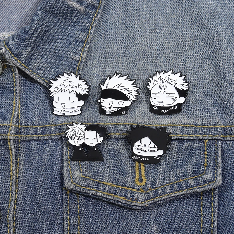 Animal Brooch 4-7PCS/SET Cartoon Badge Cute Animal Jewelry Decoration Fashion Clothing Accessories