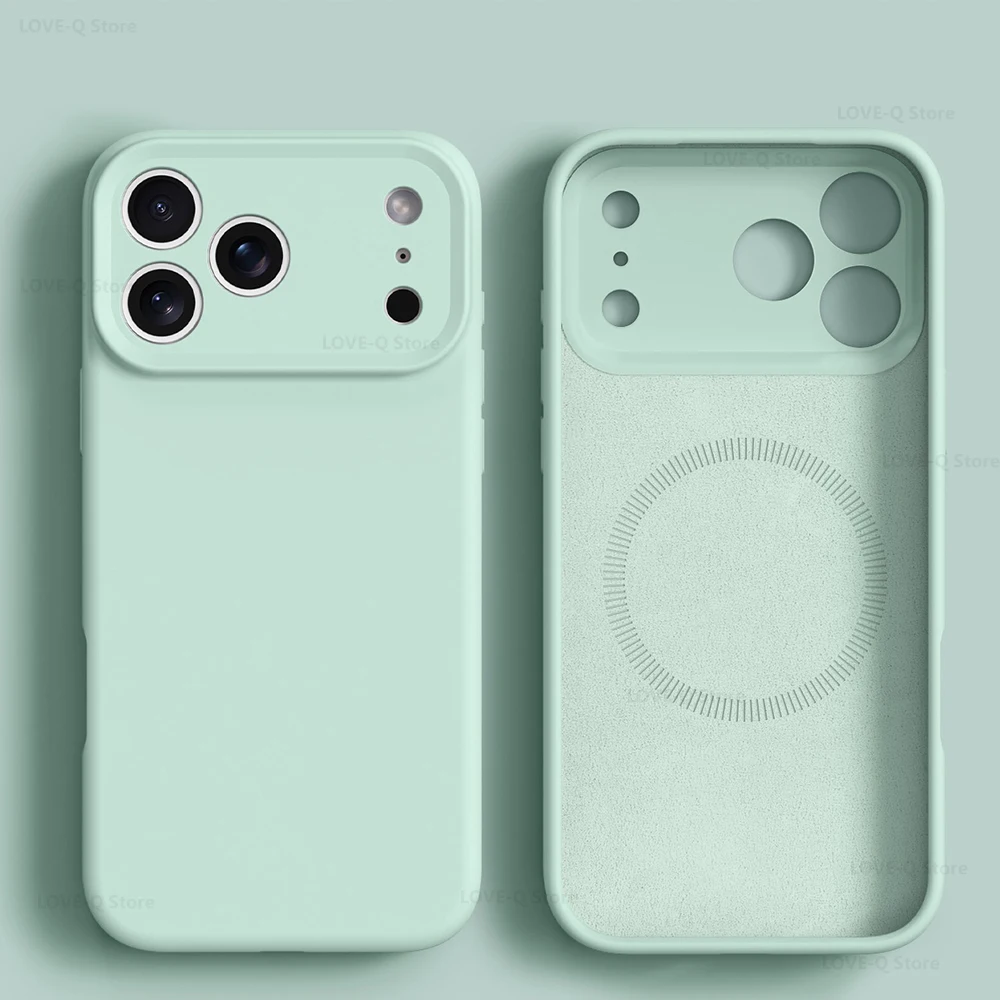 Luxury Liquid Silicone Magnetic Phone Case with MagSafe