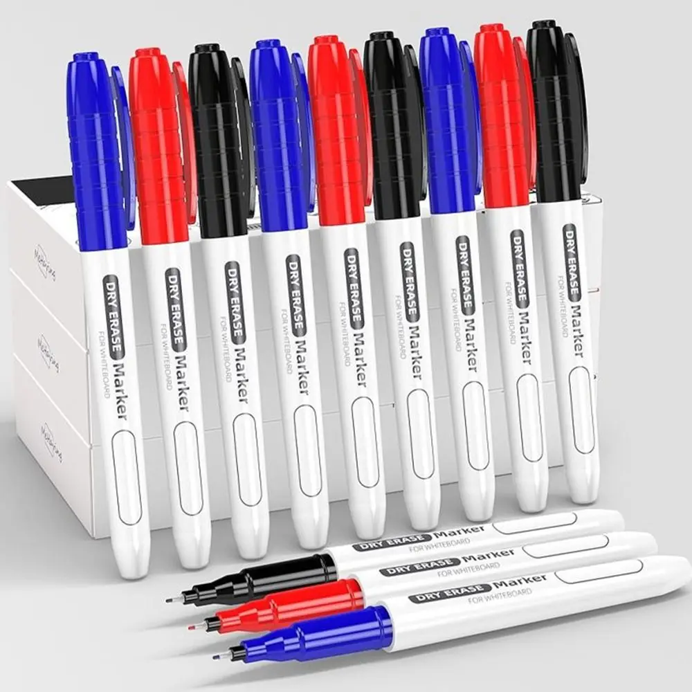

6Pcs Erasable Whiteboard Pen Extremely Thin 0.5MM Dry Erasing Pen Waterproof Graffiti Marker Pen Stationery School Supplies
