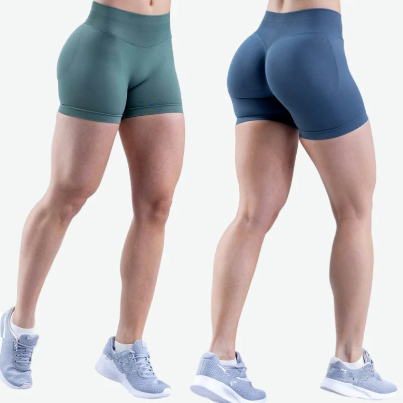 Women Workout Tights sports shorts running shorts yoga shorts workout shorts seamless shorts Fitness Outfits Gym Wear Yoga Shorts Low Waist Seamless Sport Shorts Ladies Scrunch Bum Compression