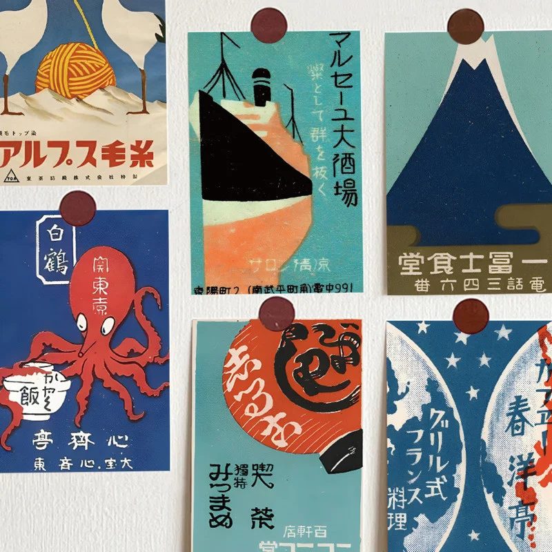 

Japanese Vintage Comics Postcards Cute Cartoon Photo Props Bedroom Background Wall Diy Decorative Card Greeting Cards 10 Sheets