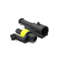 1Pin Waterproof AMP Auto Connector 18AWG M/F 1.5mm Term Quick Disconnect for Car Truck VehicleDJ7011-1.5-11/21 282079-2/282103-1 2