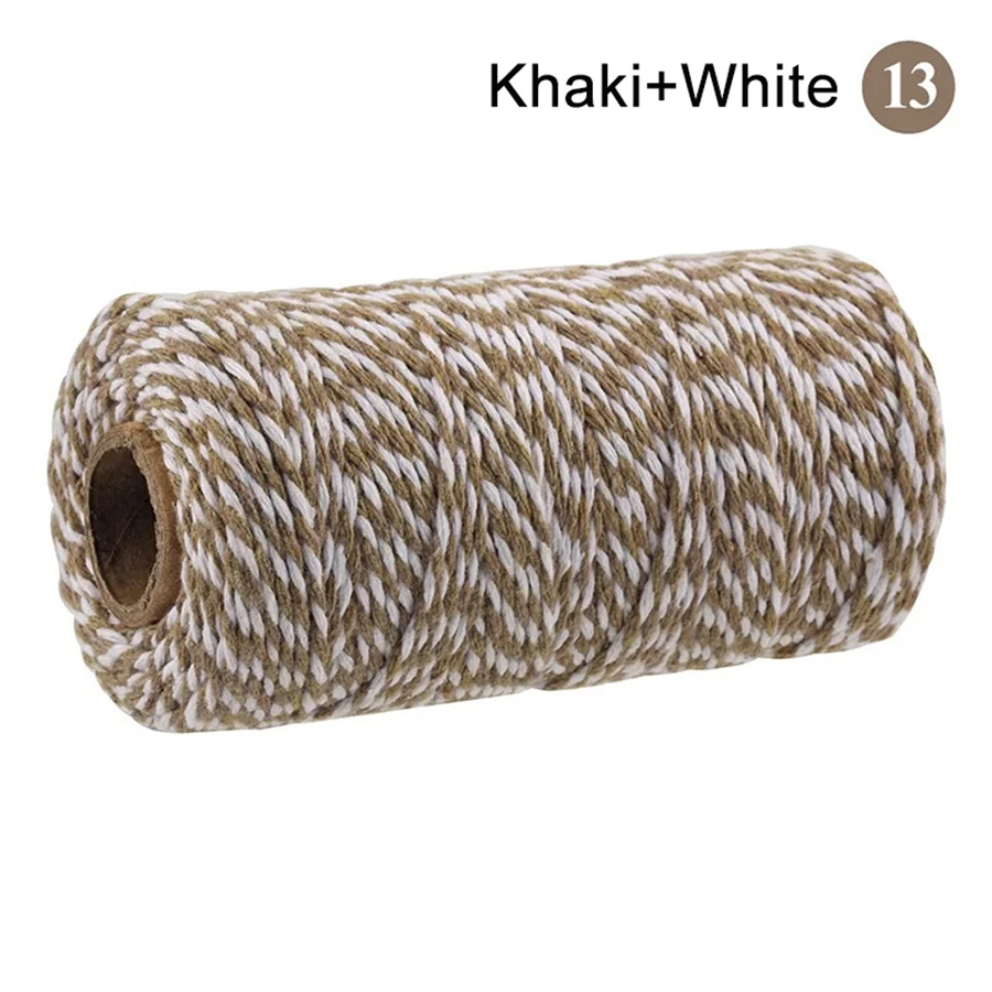 Vibrant 2mm Cotton Macrame Cord for Crafts and Home Decor - 100m Roll