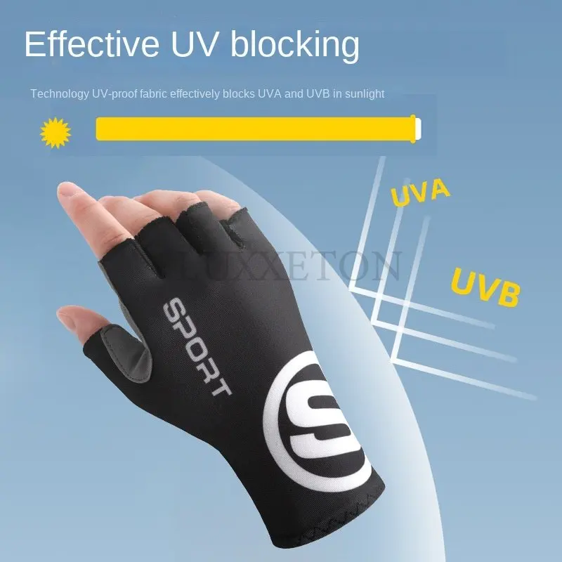 

Silk Anti Slip Adults Women Men Gloves Summer Breathable Sports Bike Riding Cycling Half Finger Hand Gloves