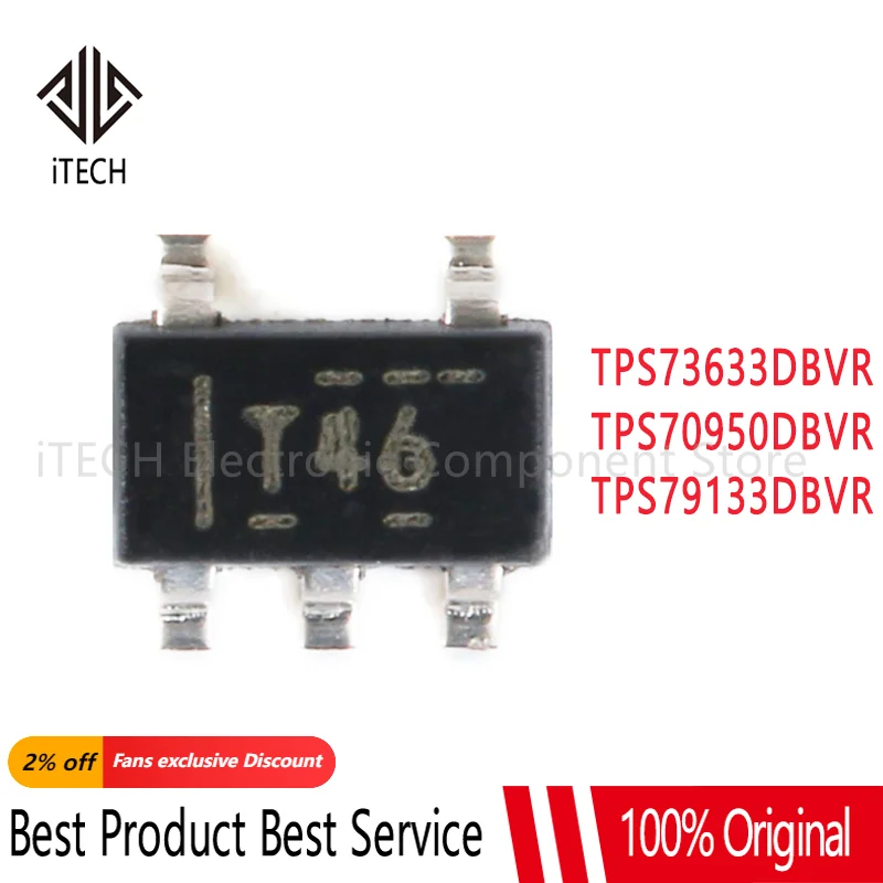 

5pcs TPS73633DBVR SOT23-5 TPS73633DBVT TPS73633 SOT23 TPS70950DBVR TPS70950 TPS79133DBVR TPS79133