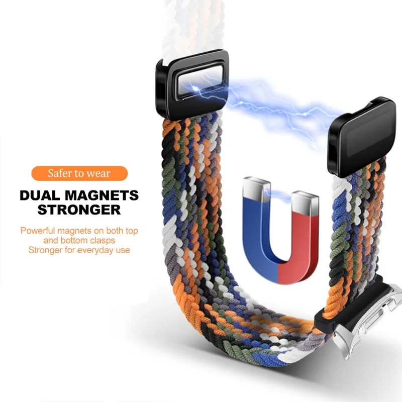 Colorful Magnetic Nylon Braided Sport Band Strap
