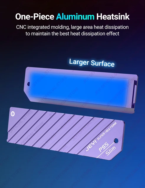 Copertura Dissipazione Calore Per SSD PS5 Pro/Slim - In Metall Con Fori Traspiranti, Filtro Antipolvere - Foto 3