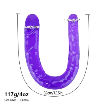 Soft Jelly Fake Penis For Women Dildos Sex Toys Horse Dildo Double Long Realistic Dildos Cock Lesbian Vaginal Anal Plug Flexible 2