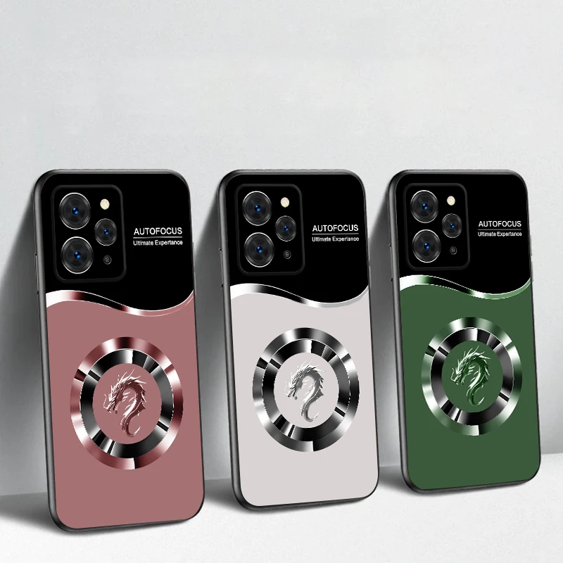 Circle New Dragon Head Design TPU Soft Phone Case