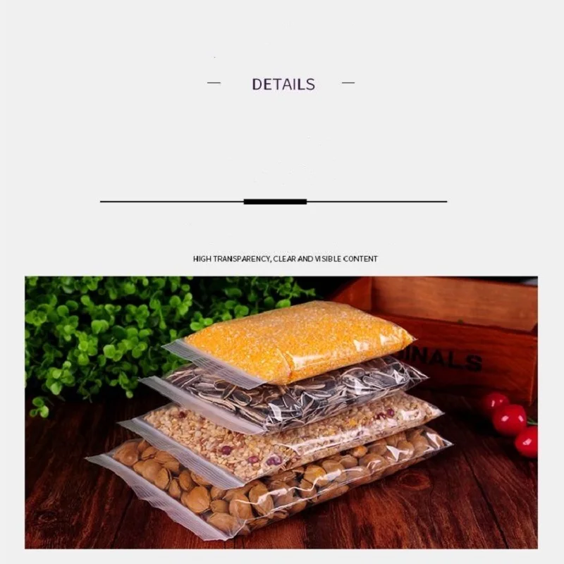 Plastic Ziplock Bags 100pcs for Jewelry Packaging