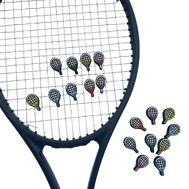 Vibrant Multi-Color Silicone Shock Absorber for Tennis, Squash, and Badminton