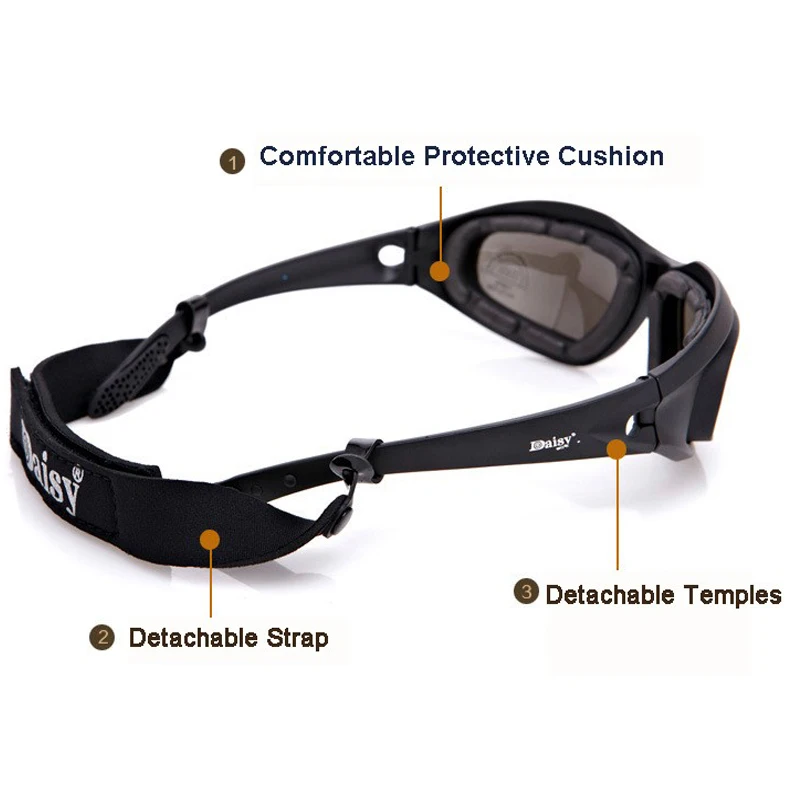 Military Hunting Air Gun Shooting Tactics C5 X7 Polarized Sunglasses Hiking Camping Glasses Outdoor Sports Goggles Glasses with polarized sports glasses polarized glasses shooting glasses polarized goggles tactical goggles water hose organizer uv protection glasses