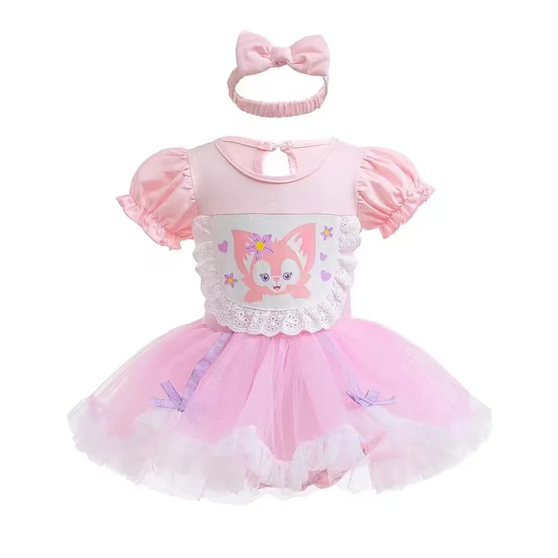 Baby Girl Dress Hot Toys Infant Baby Romper Dress with Headbands Mermaid Elsa Ana Belle Jumpsuit Kids Cute Cos Clothing girls dress baby jumpsuit baby girl dress