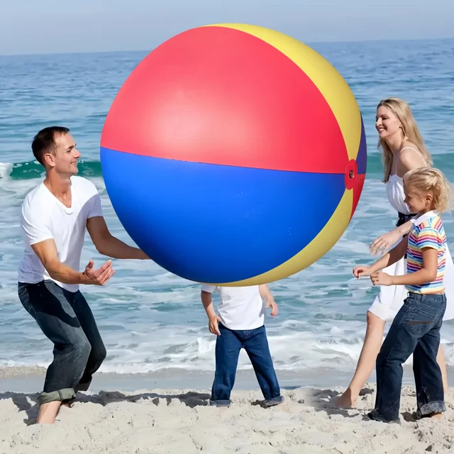 New Outdoor Gmaes Fun Toys Giant Outdoor Beach Ball Colorful PVC Inflatable Ball for Lawn Games School Fun Family Activities 5