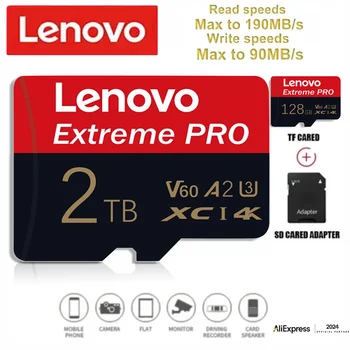 Lenovo Original 1TB V30 Micro TF SD Card Memory Card 128GB 256GB 512GB Mini SD Cartao De Memoria Class10 For Camera/Phone/Drone