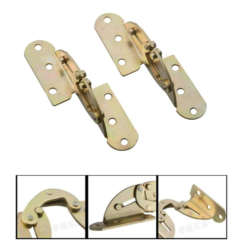 Multi-function 2pcs 180 Degree Dining Table Flap Hinge Hidden Foldable Folding Flip Hinges Desk Furniture Hardware Accessories