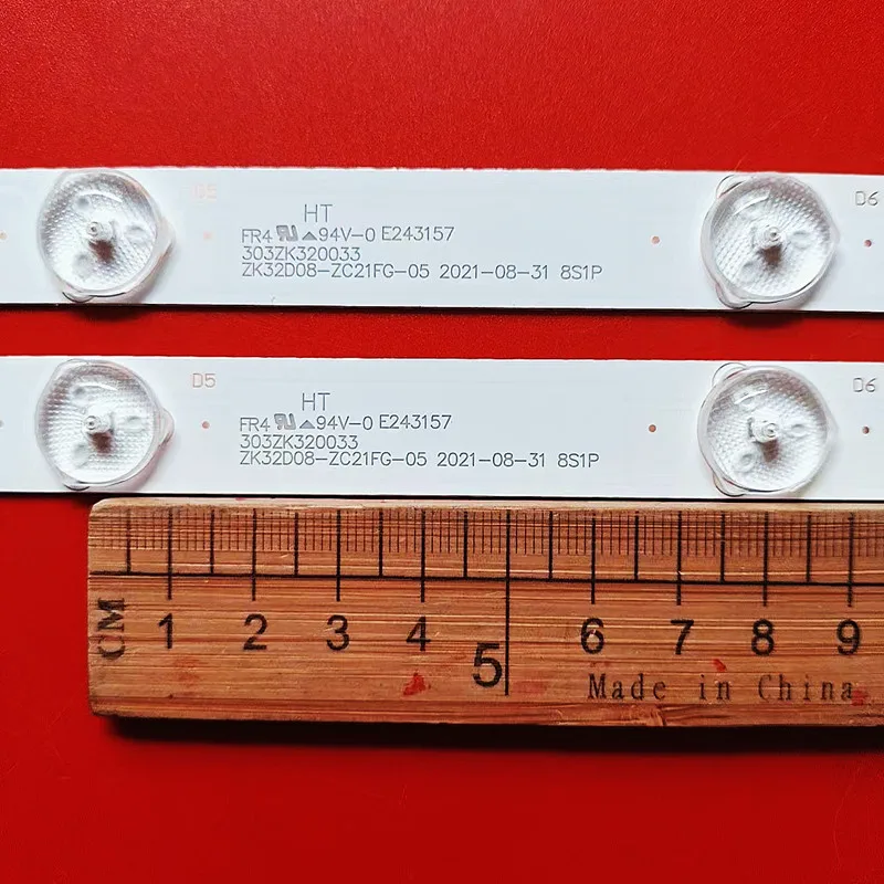 FOR Lenovo 32C5 LED32H8 CRH-K323535T02085CS ZK32D08-ZC21FG-05 LED32H8 303ZK320033  579MM 8LED 3V 100%NEW LED backlight strip 3