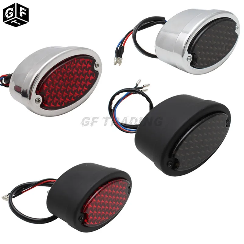 

Motorcycle License Plate Bracket Taillight 12V LED Brake Tail Light Rear Light For Harley Choppers Sportster Bobber Sportster