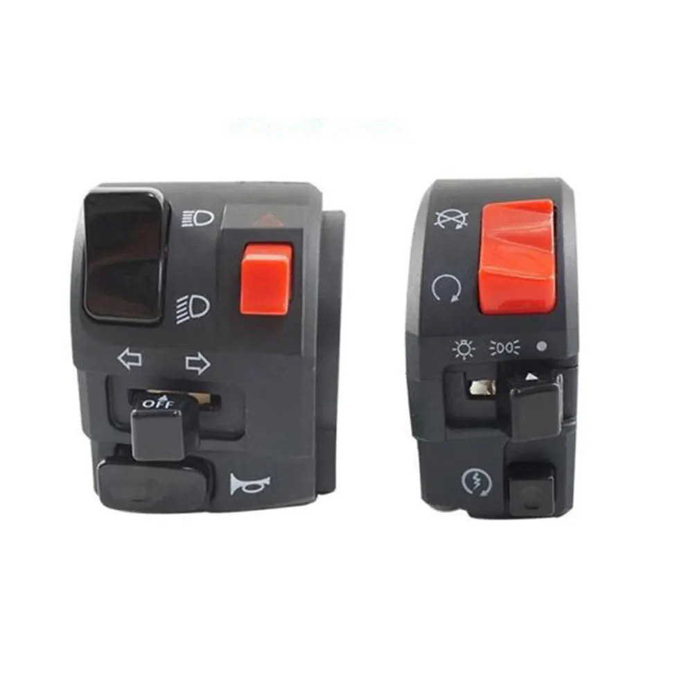 22mm Motorcycle Switches Horn Button Turn Signal Headlight Electric Fog Lamp Light Start Handlebar Controller
